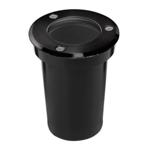 Lámpara empotrable para piso negra