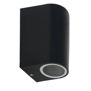 Lámpara para pared cilindro negra.