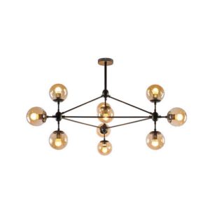 Lámpara suspendida para techo Cristal ambar 10L