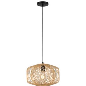 Lámpara colgante para techo de bambú