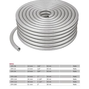 Tubo SAPA flexible metálico galvanizado