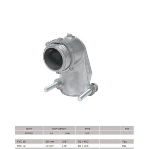 Conector curvo para tubo SAPA galvanizado