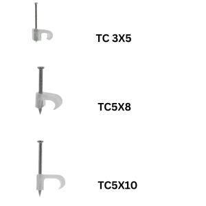 Grapa plana para cable Thorsman