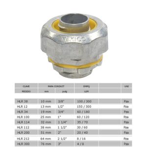 Conector recto para tubo Licuatite galvanizado Anclo