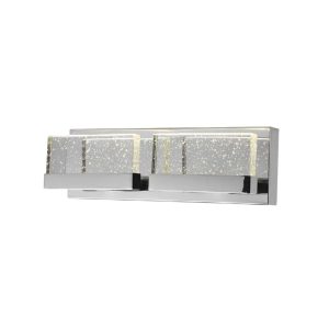 Lámpara led para pared Cristal burbujas, cromo, 9w