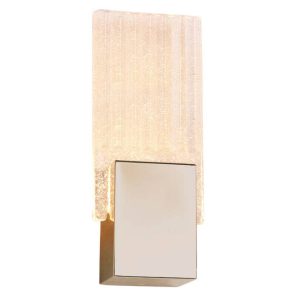 Lámpara led para pared, Cristal, oro 5w