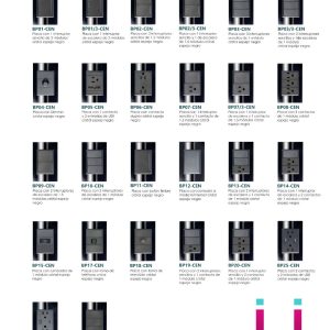 Placas, interruptores y accesorios lucek línea Cristal color Espejo.