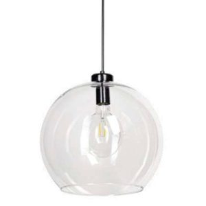 Lámpara colgante bola de cristal transparente