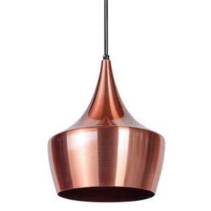 Lámpara colgante tipo campana de aluminio Cobre 1xE26