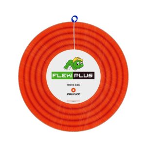 Flexiducto naranja corrugado con guia