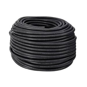 Tubería corrugada flexible color negro