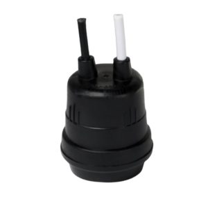 Portalámpara aislado negro, para exteior negro