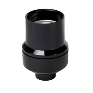 Portalámpara aislado negro