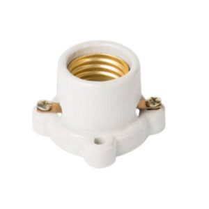 Portalámpara base cuadrada, E-26.