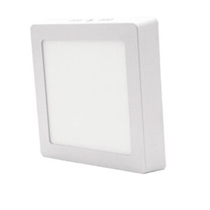 Lámpara de sobreponer LED 12w cuadrada blanco