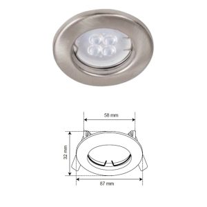 Lámpara Downlight Empotrable Compacto satin